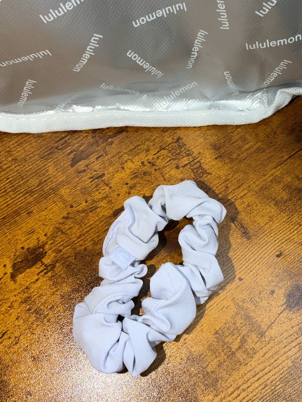 Lululemon Uplifting Scrunchie in Daydream Light Blue